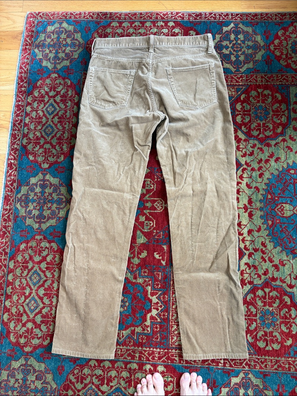 Buck Mason Men's Ford Standard Corduroy Pants in Light Tan - Picture 2 of 4